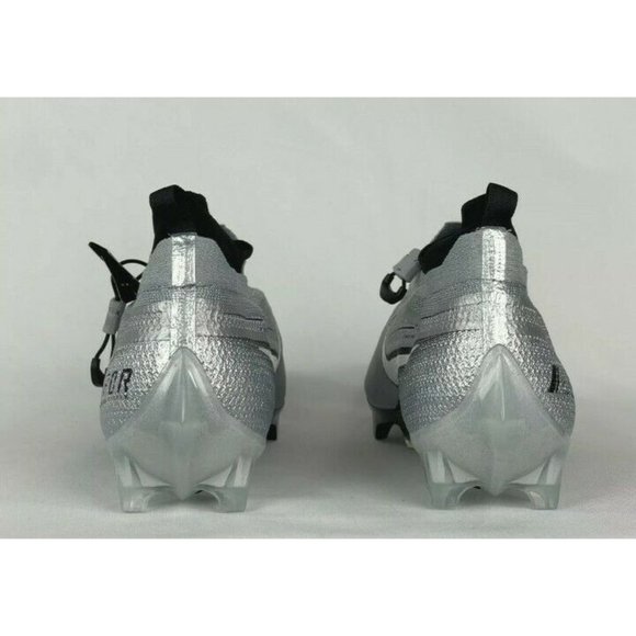 Sz16 / Nike Men\'s /  Platinum Grey Vapor Edge Elite 360 Flyknit Football Cleat main image 7
